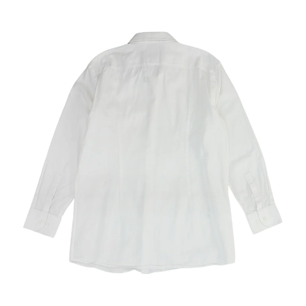 White Solid Long Sleeve Button Down - Image 2