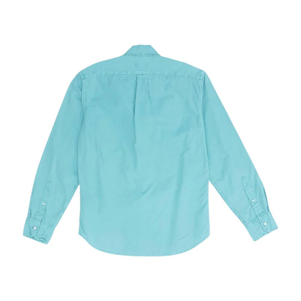 Green Solid Long Sleeve Button Down - Image 2