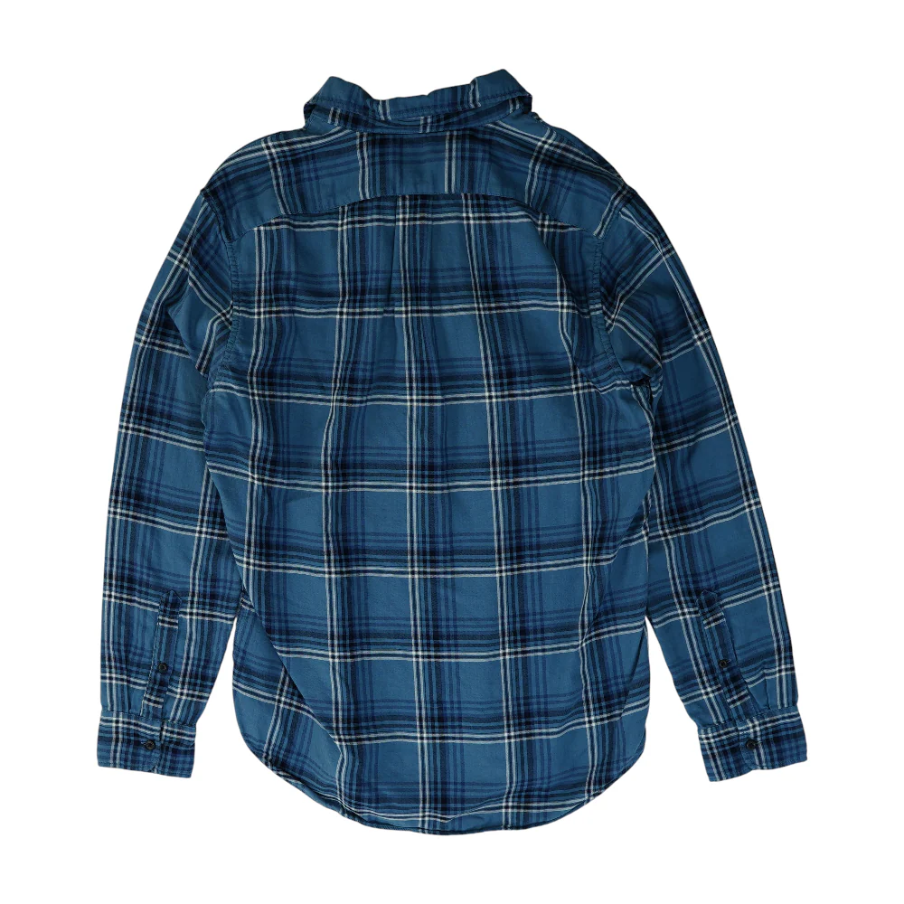 Blue Plaid Long Sleeve Button Down - Image 2