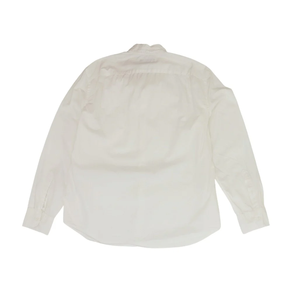 White Solid Long Sleeve Button Down - Image 2