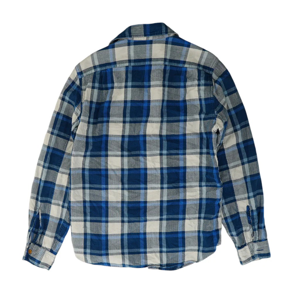 Blue Plaid Long Sleeve Button Down - Image 2