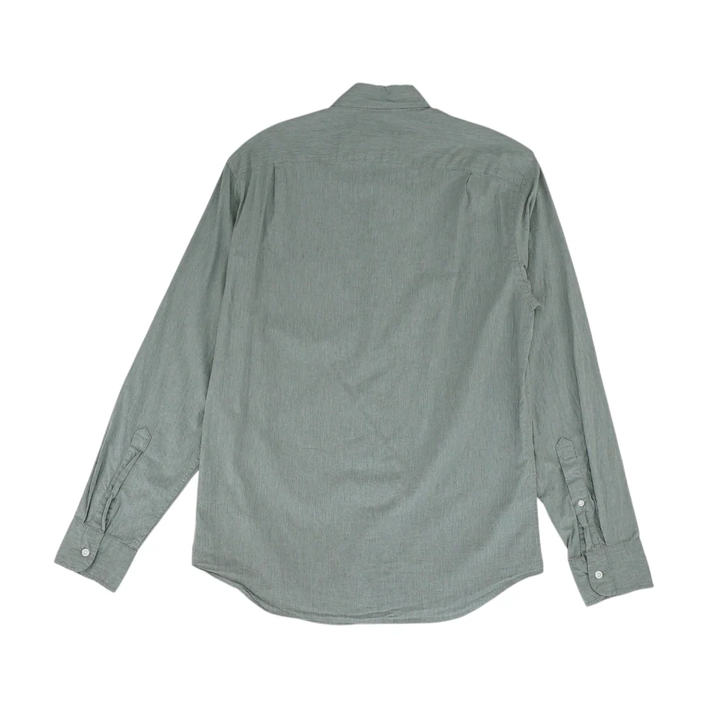 Gray Solid Long Sleeve Button Down - Image 2
