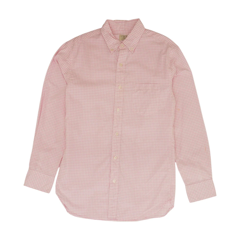 Pink Check Long Sleeve Button Down