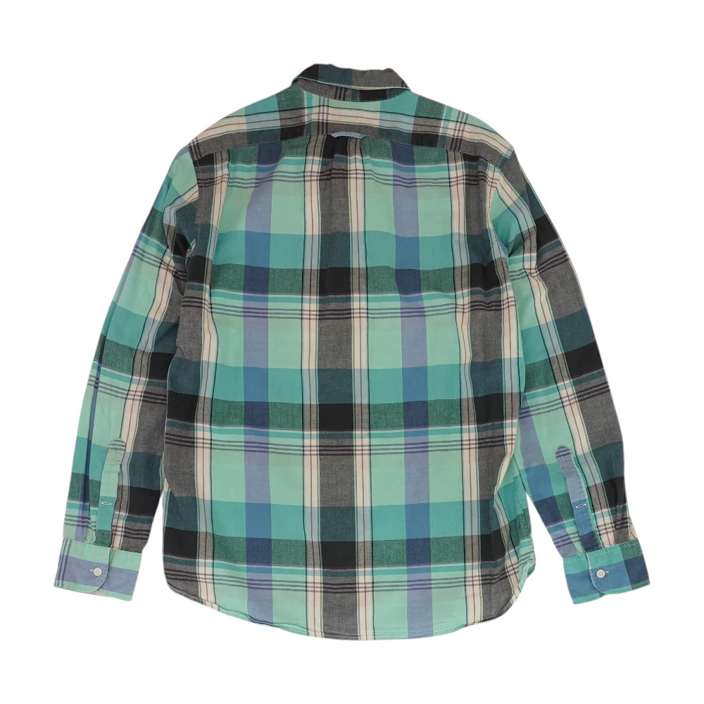 Blue Plaid Long Sleeve Button Down - Image 2