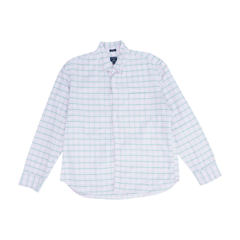 Pink Check Long Sleeve Button Down