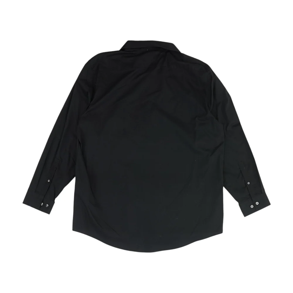 Black Solid Long Sleeve Button Down - Image 2