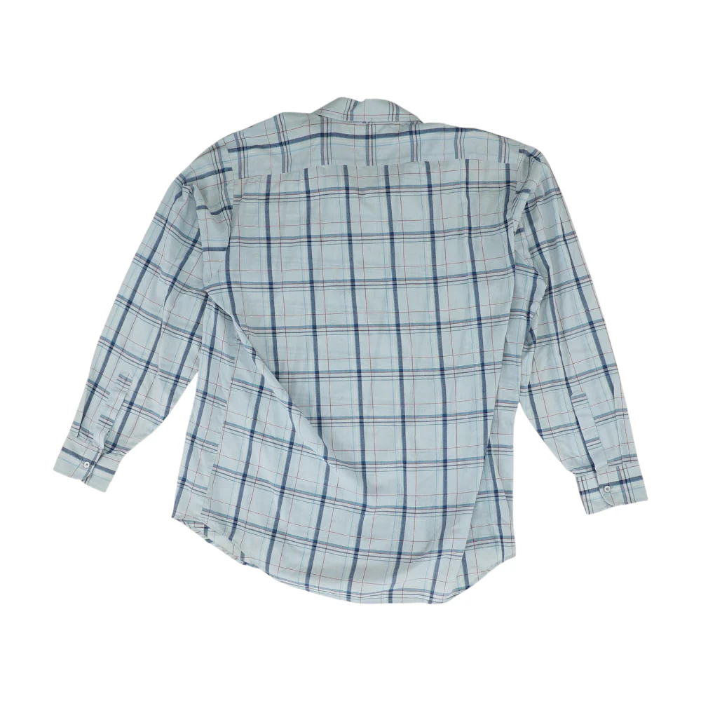 Vintage Gray Plaid Long Sleeve Button Down - Image 2