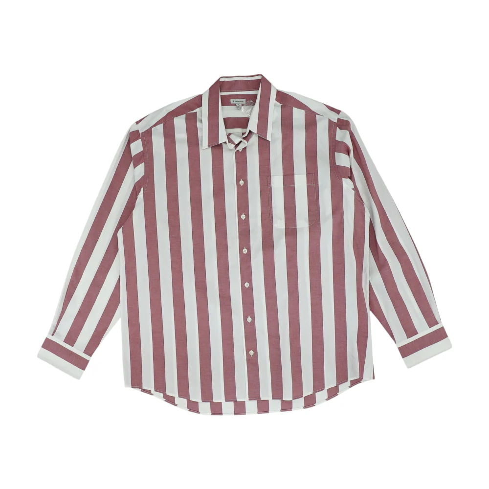 Red Striped Long Sleeve Button Down
