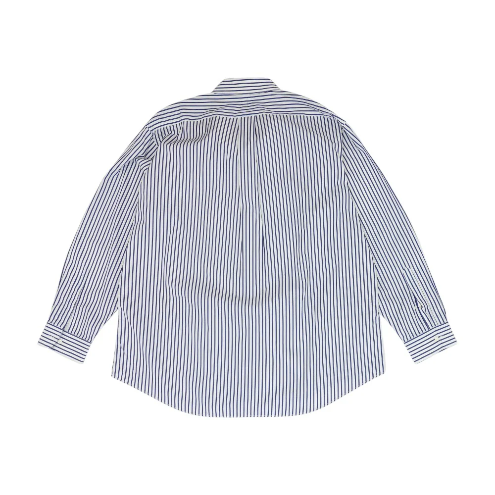White Striped Long Sleeve Button Down - Image 2