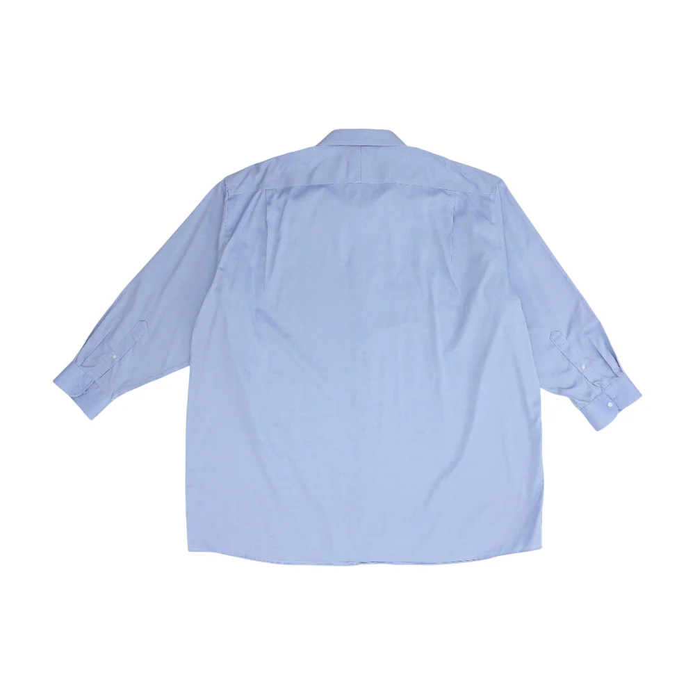 Blue Solid Long Sleeve Button Down - Image 2