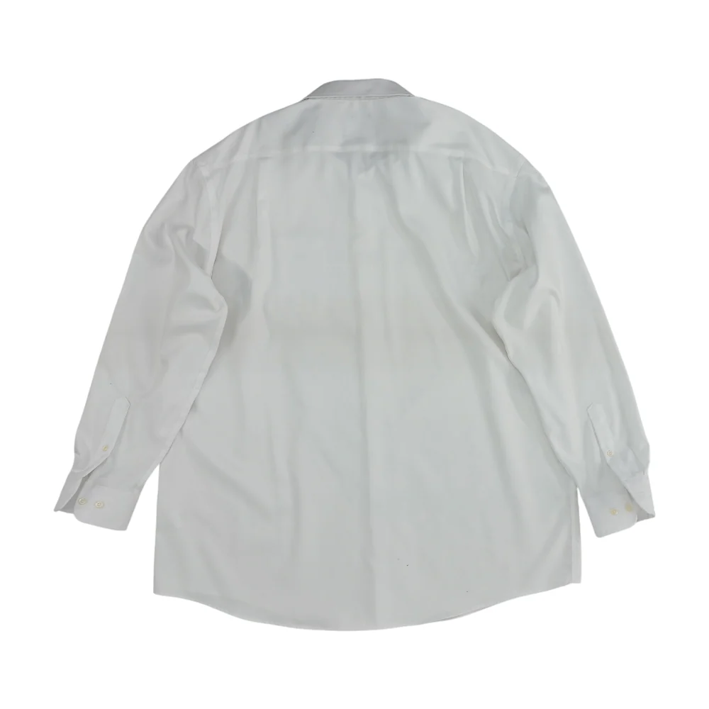 White Solid Long Sleeve Button Down - Image 2