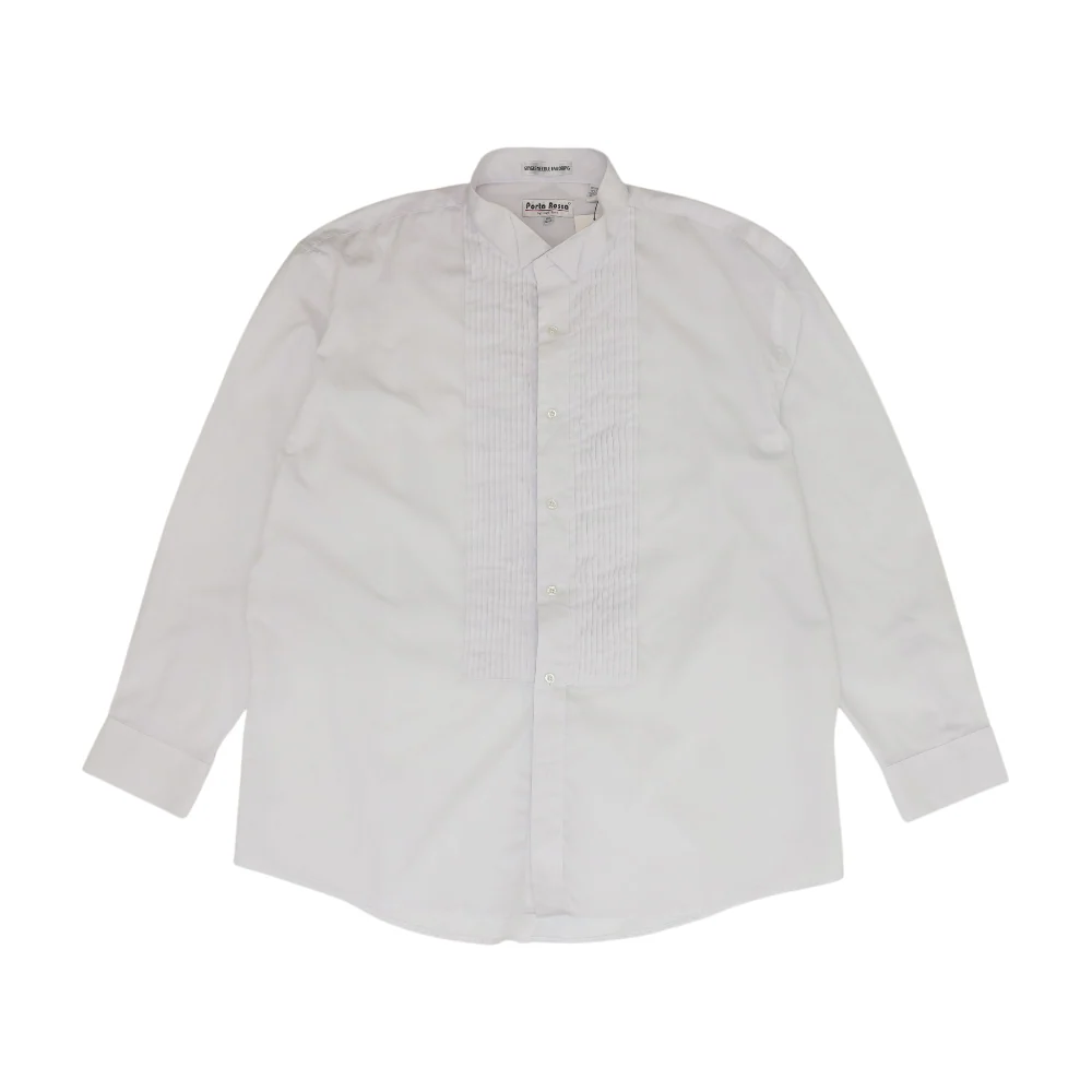 White Solid Long Sleeve Button Down