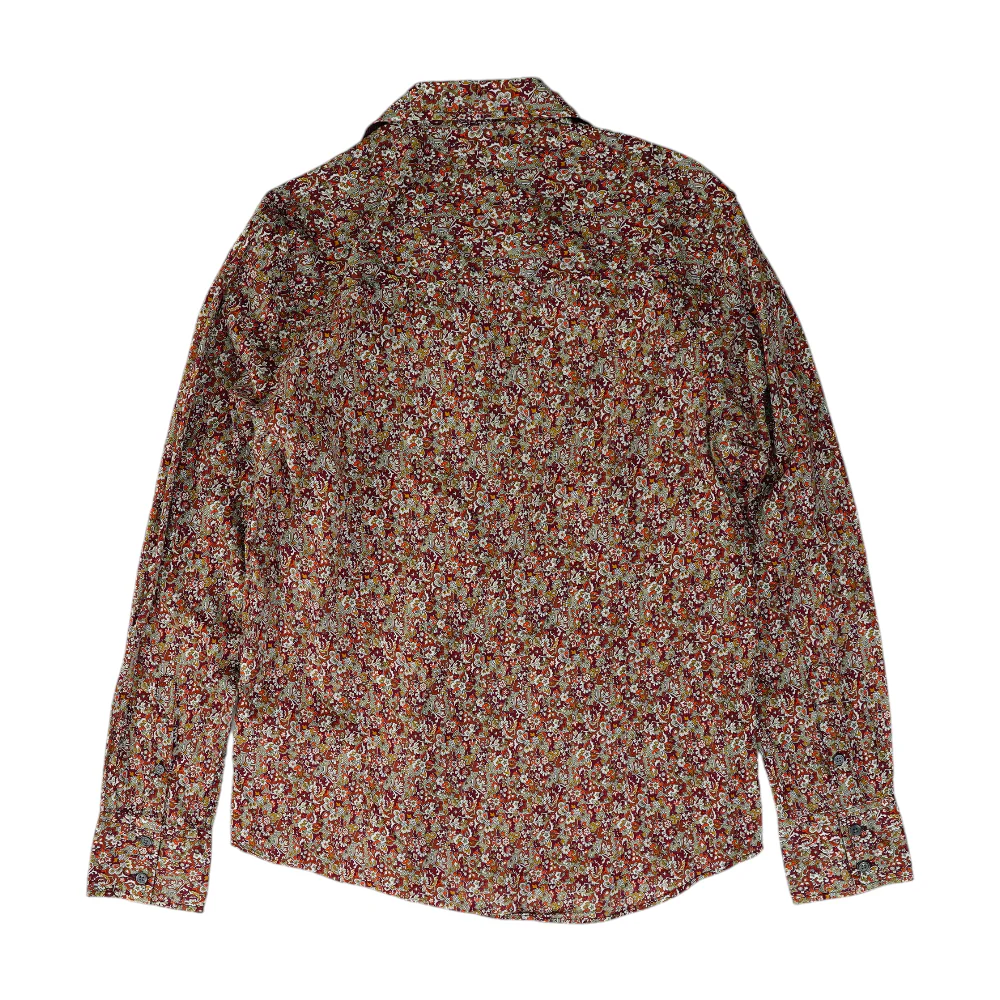 Rust Floral Long Sleeve Button Down - Image 2