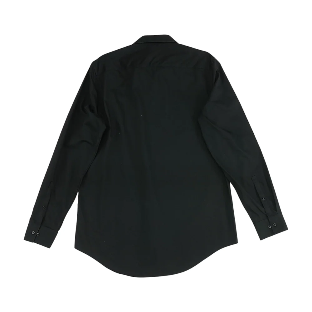 Black Solid Long Sleeve Button Down - Image 2
