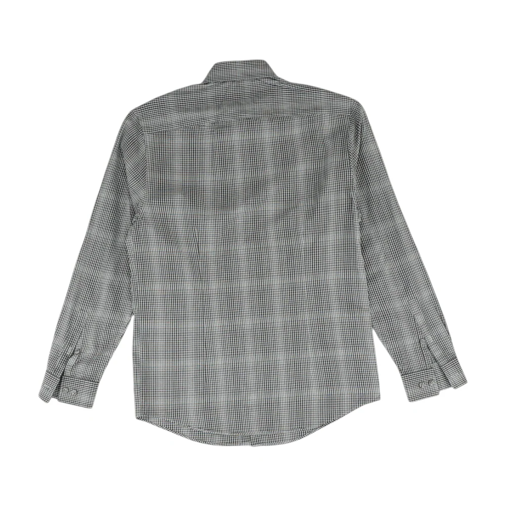 Gray Plaid Long Sleeve Button Down - Image 2