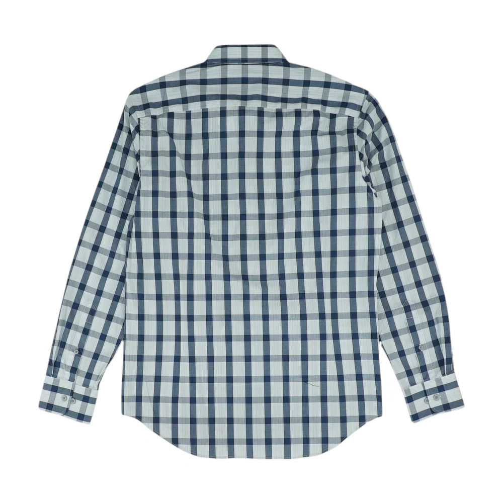 Blue Check Long Sleeve Button Down - Image 2