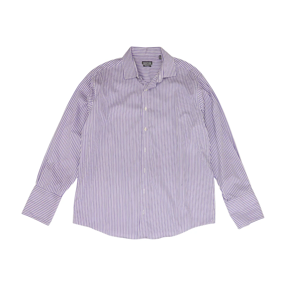 Purple Striped Long Sleeve Button Down