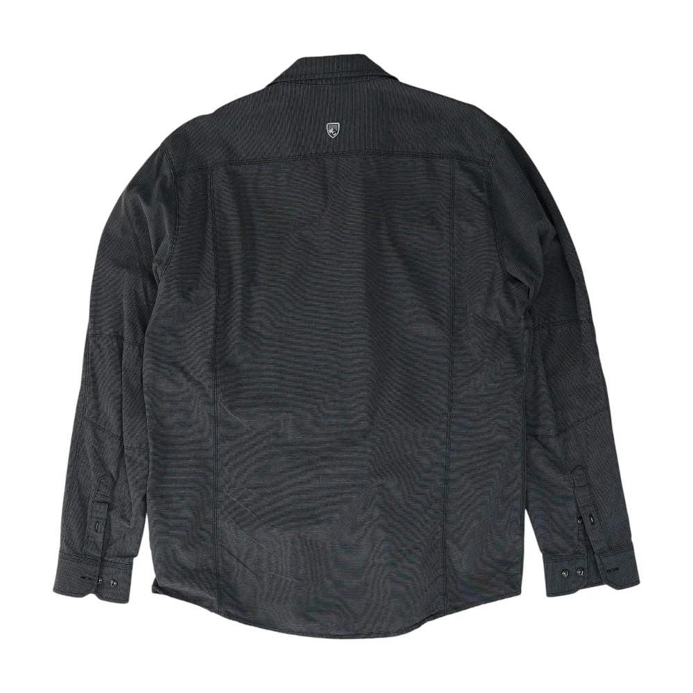 Gray Striped Long Sleeve Button Down - Image 2