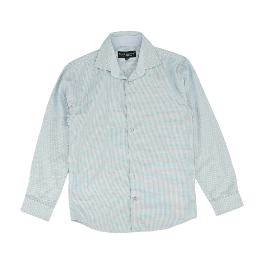 Blue Check Long Sleeve Button Down
