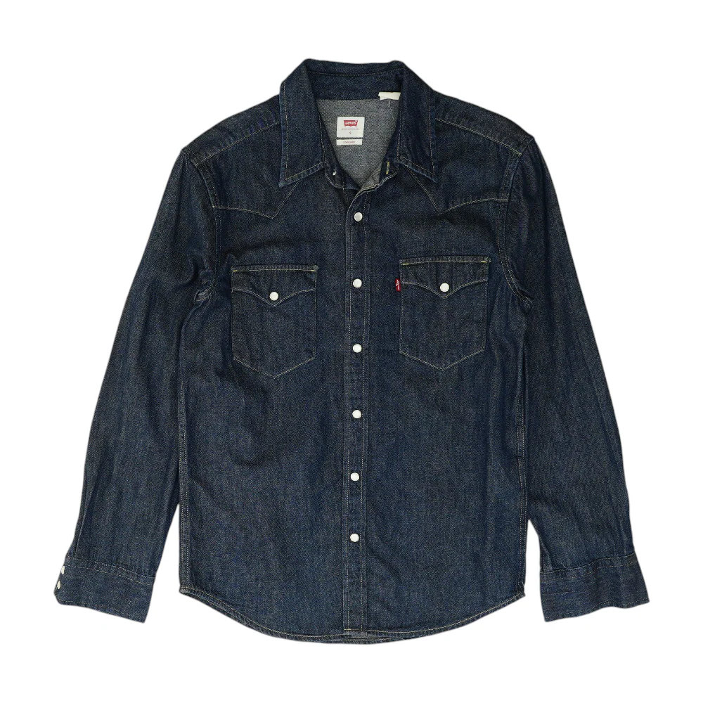 Navy Solid Long Sleeve Button Down