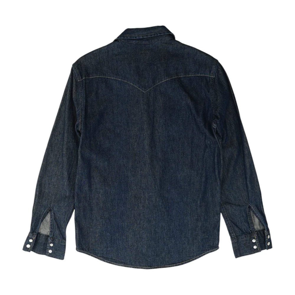 Navy Solid Long Sleeve Button Down - Image 2