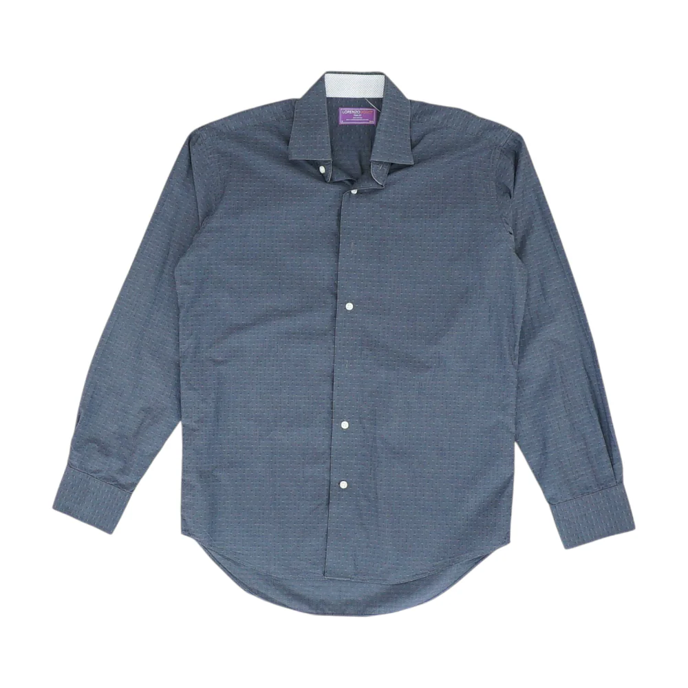 Gray Abstract Long Sleeve Button Down