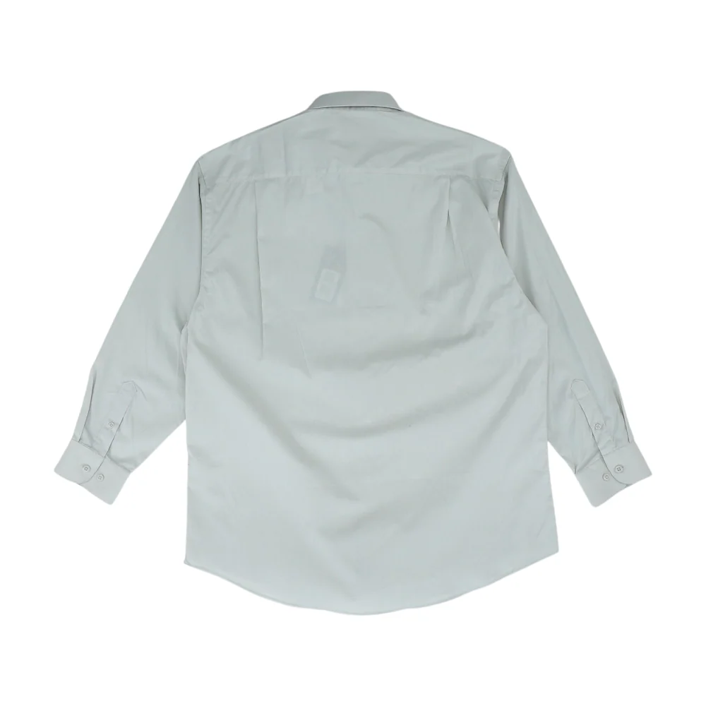 Gray Solid Long Sleeve Button Down - Image 2