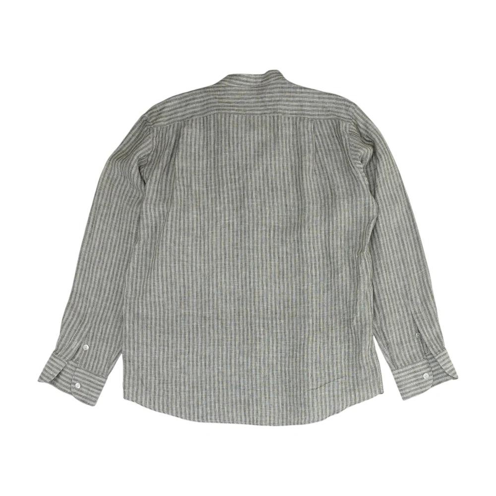 Gray Striped Long Sleeve Button Down - Image 2