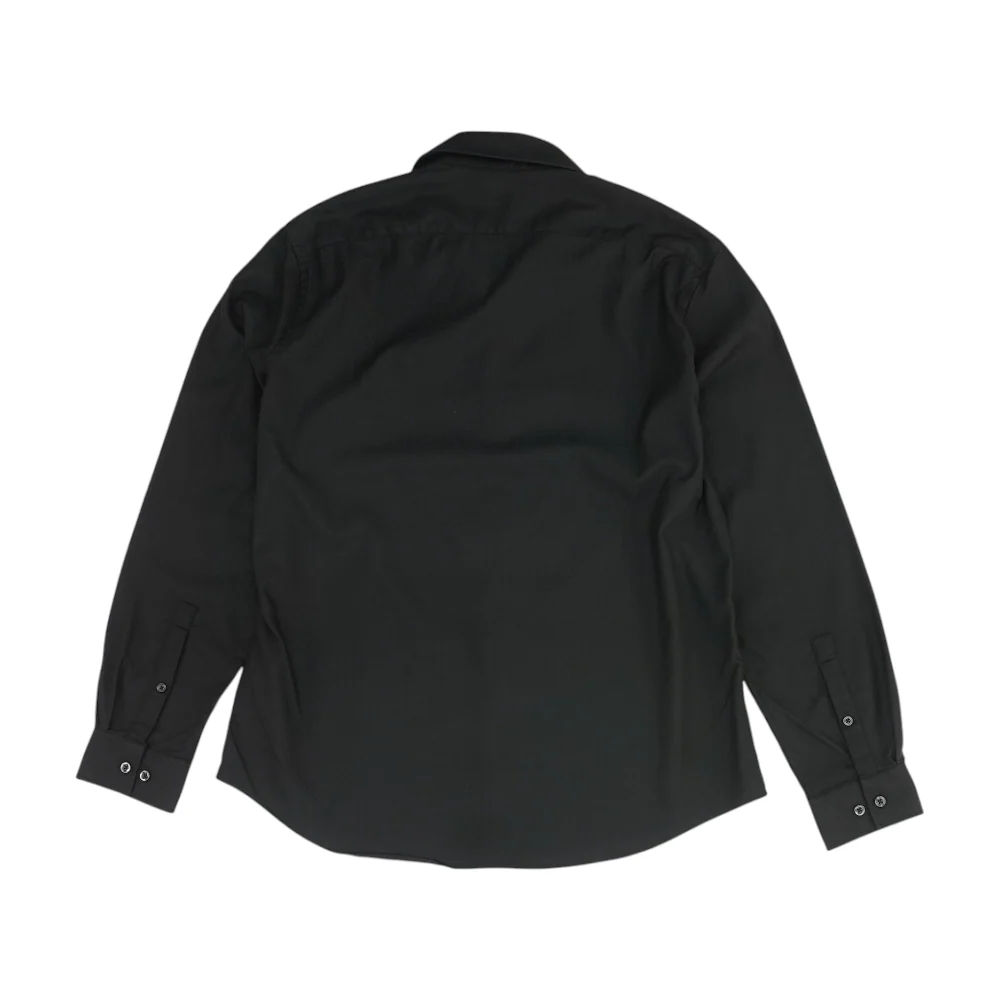 Black Solid Long Sleeve Button Down - Image 2