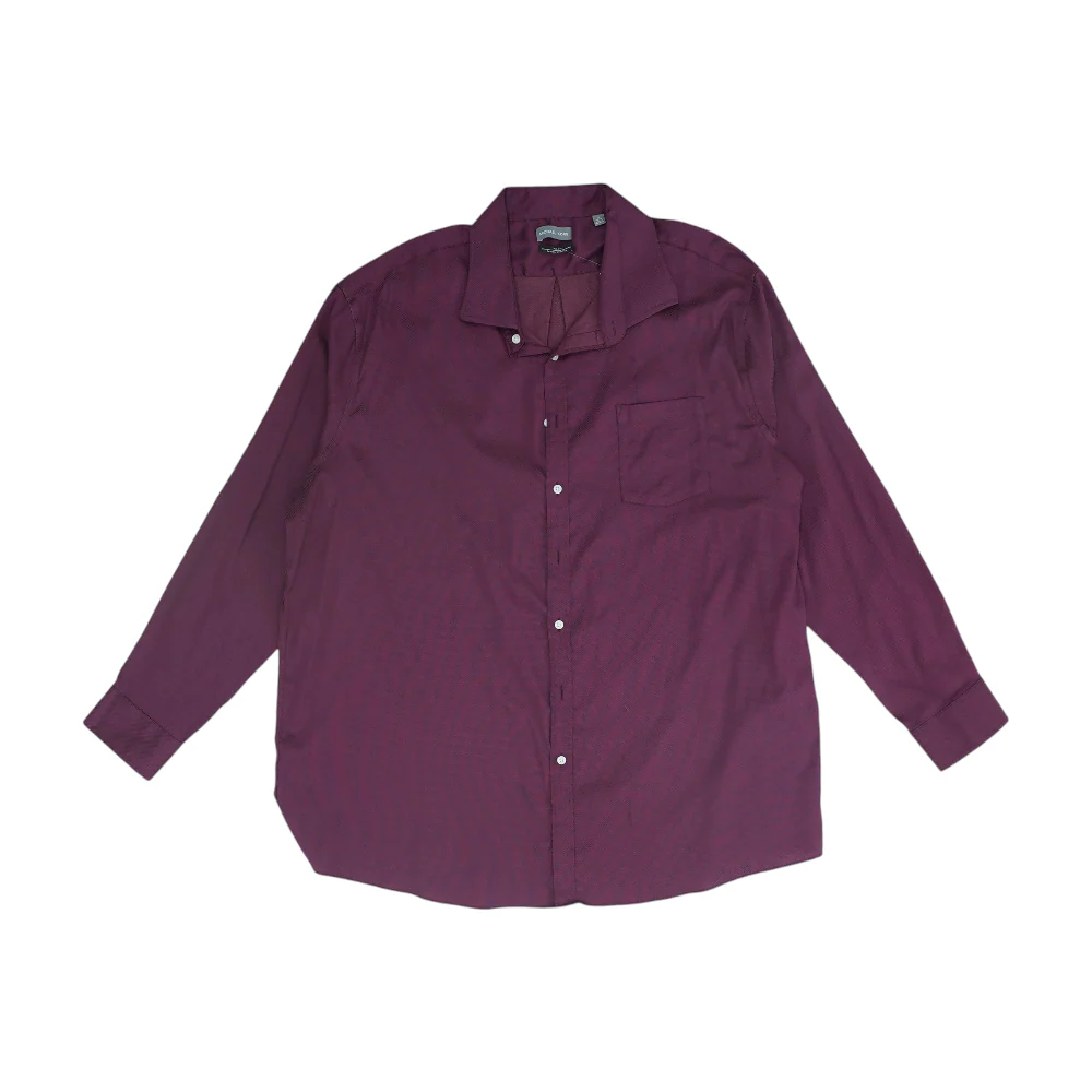 Burgundy Tall Solid Long Sleeve Button Down