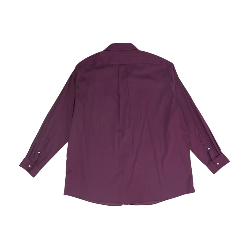 Burgundy Tall Solid Long Sleeve Button Down - Image 2