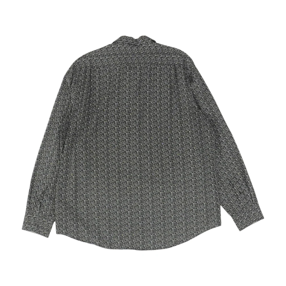 Black Print Long Sleeve Button Down - Image 2