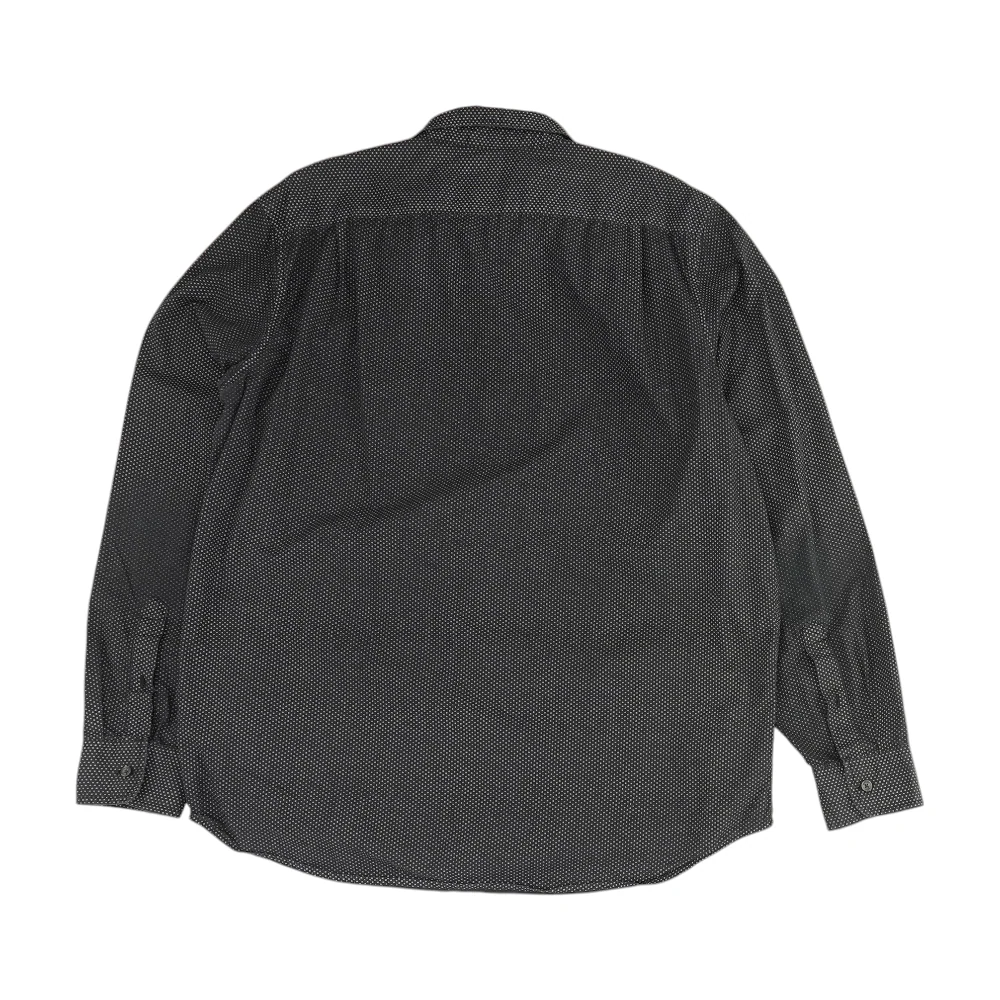 Black Geometric Long Sleeve Button Down - Image 2