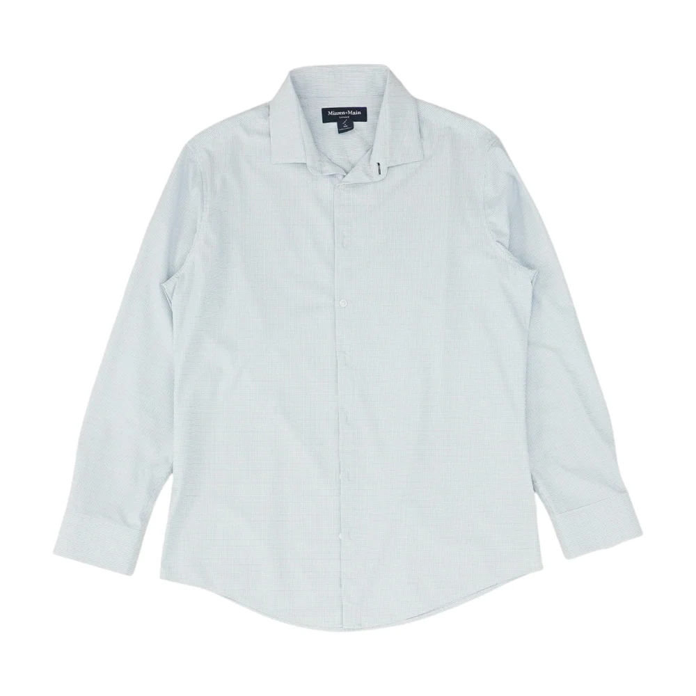 White Check Long Sleeve Button Down