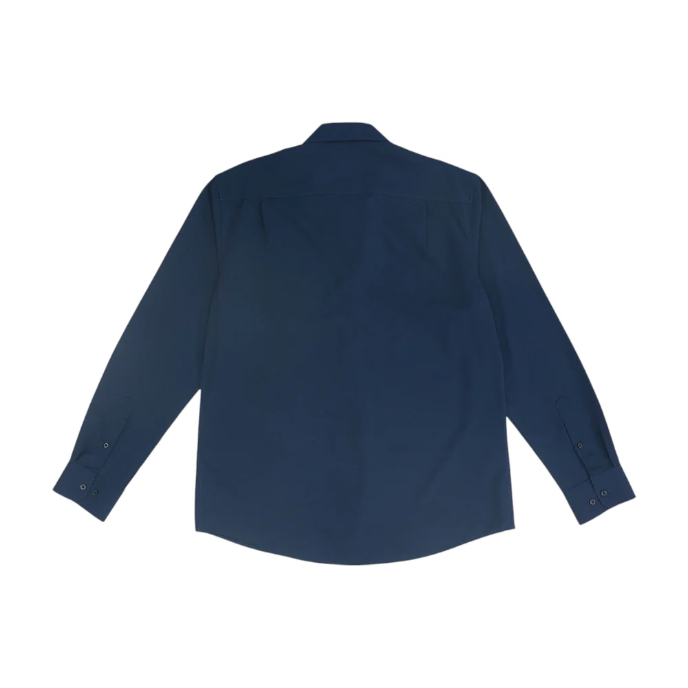 Navy Solid Long Sleeve Button Down - Image 2