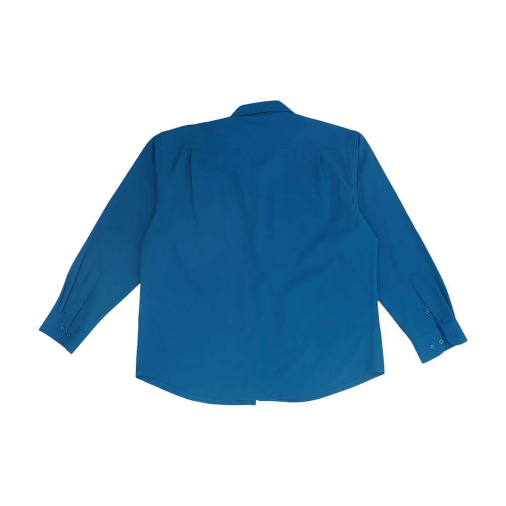Teal Solid Long Sleeve Button Down - Image 2