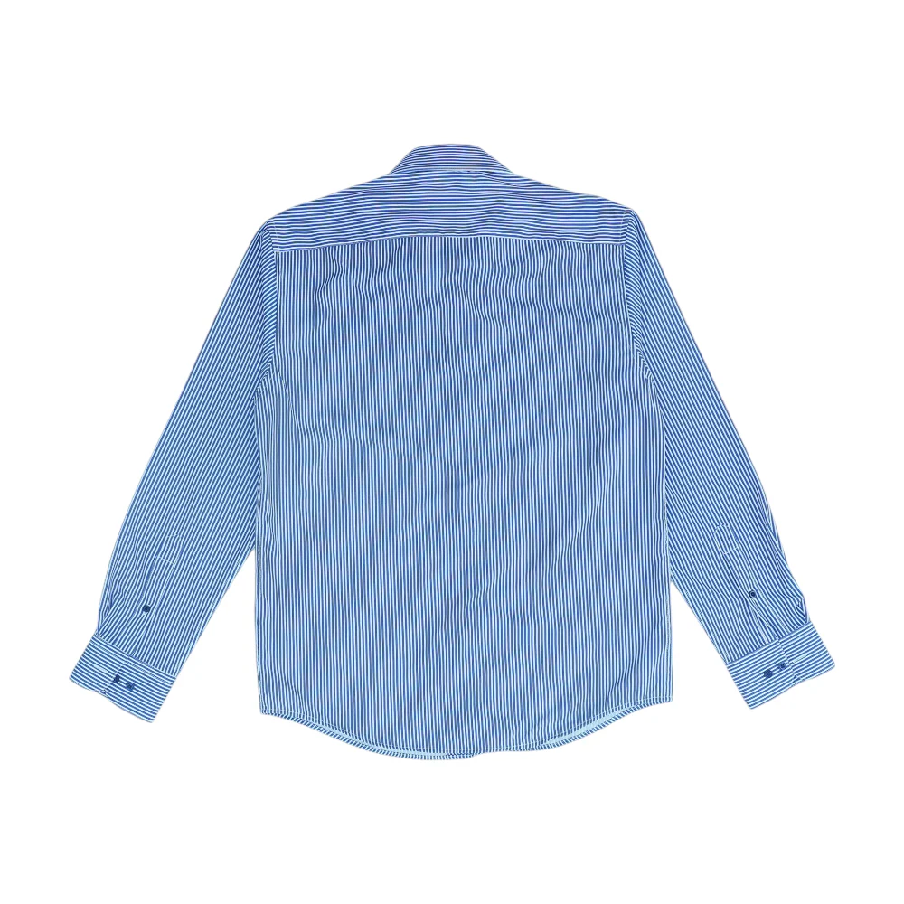 Navy Striped Long Sleeve Button Down - Image 2