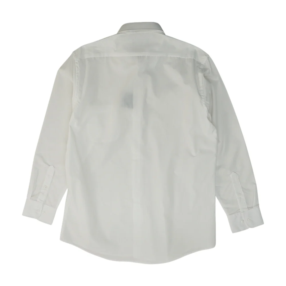 White Solid Long Sleeve Button Down - Image 2