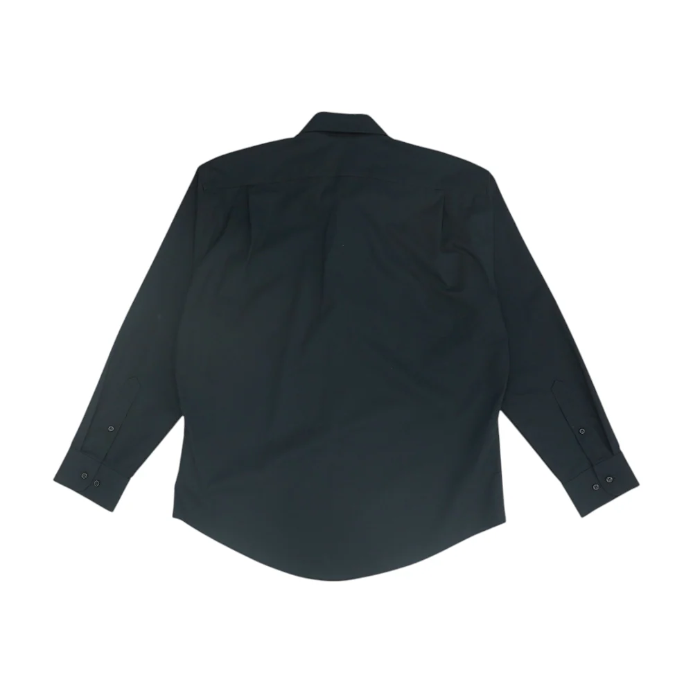Black Solid Long Sleeve Button Down - Image 2