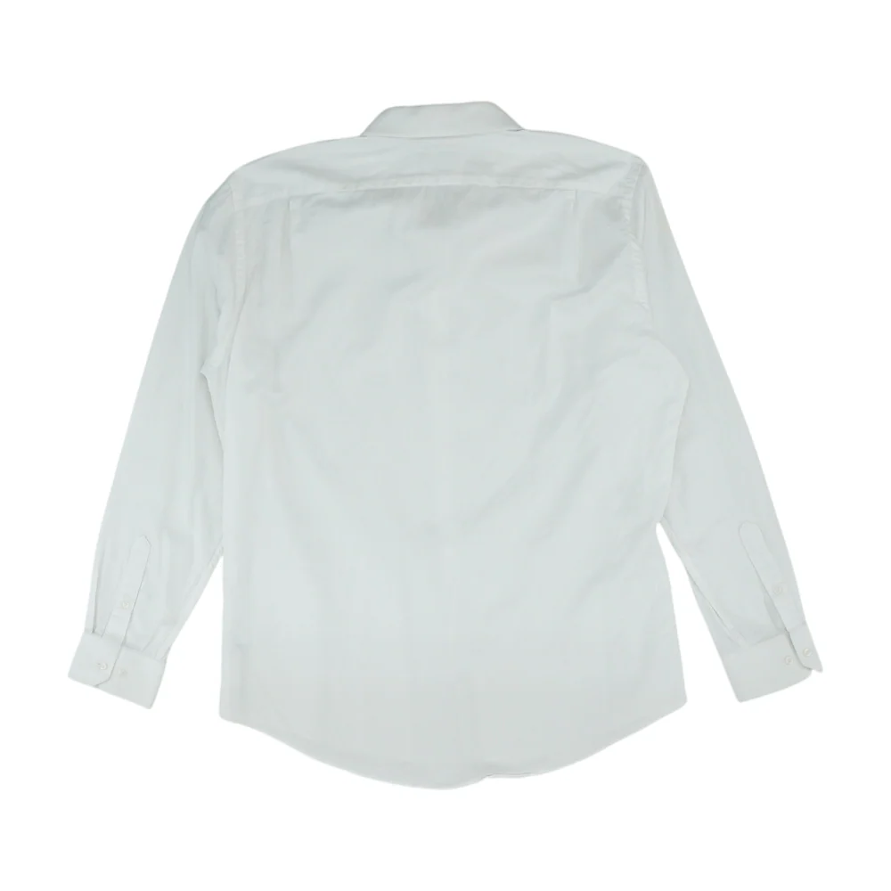 White Solid Long Sleeve Button Down - Image 2