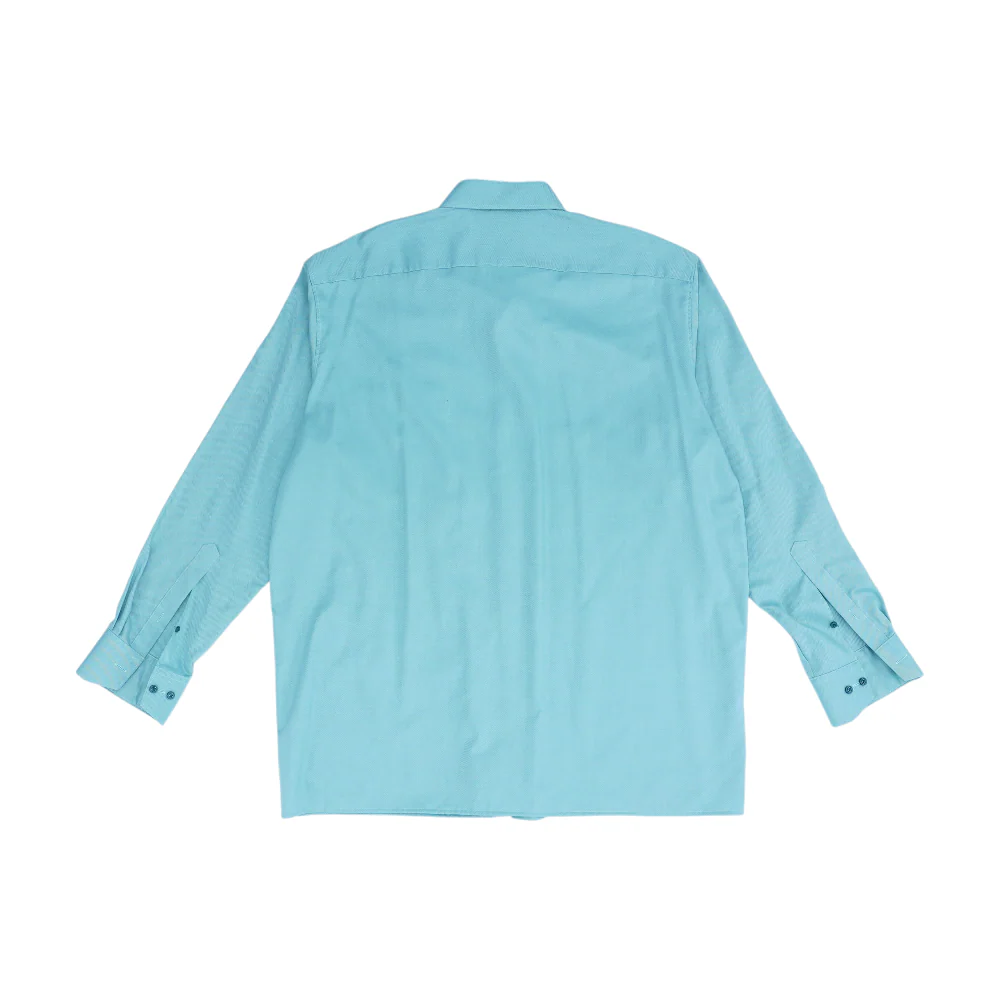 Green Solid Long Sleeve Button Down - Image 2