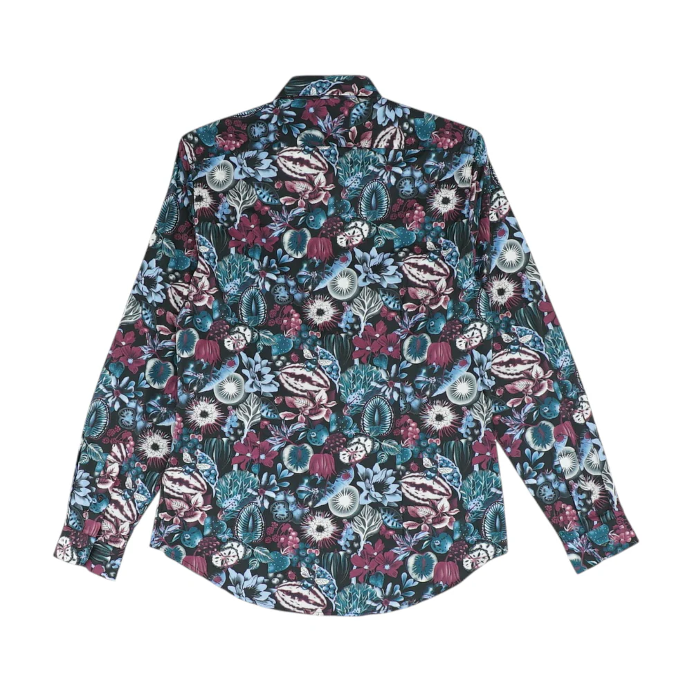 Black Floral Long Sleeve Button Down - Image 2