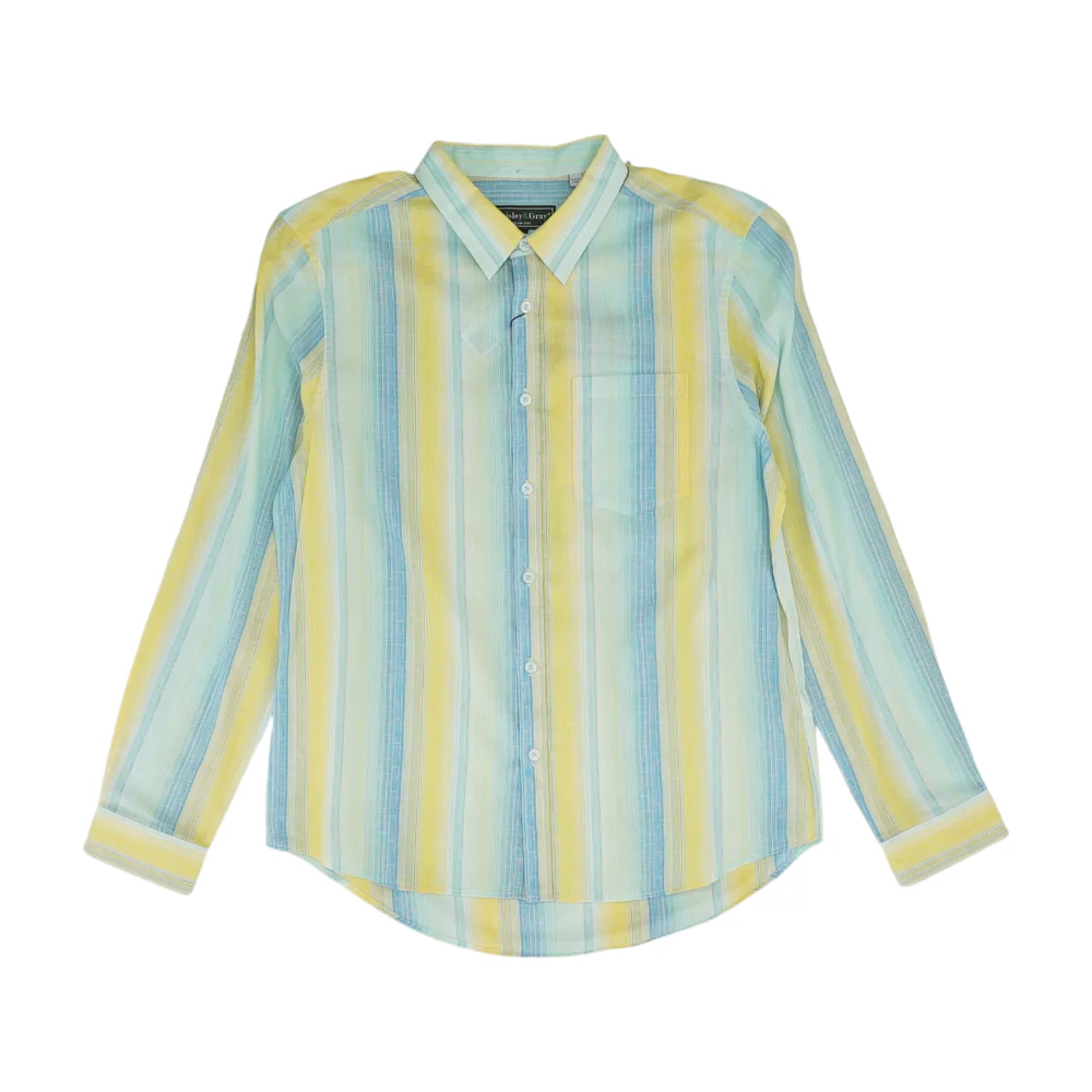 Yellow Striped Long Sleeve Button Down