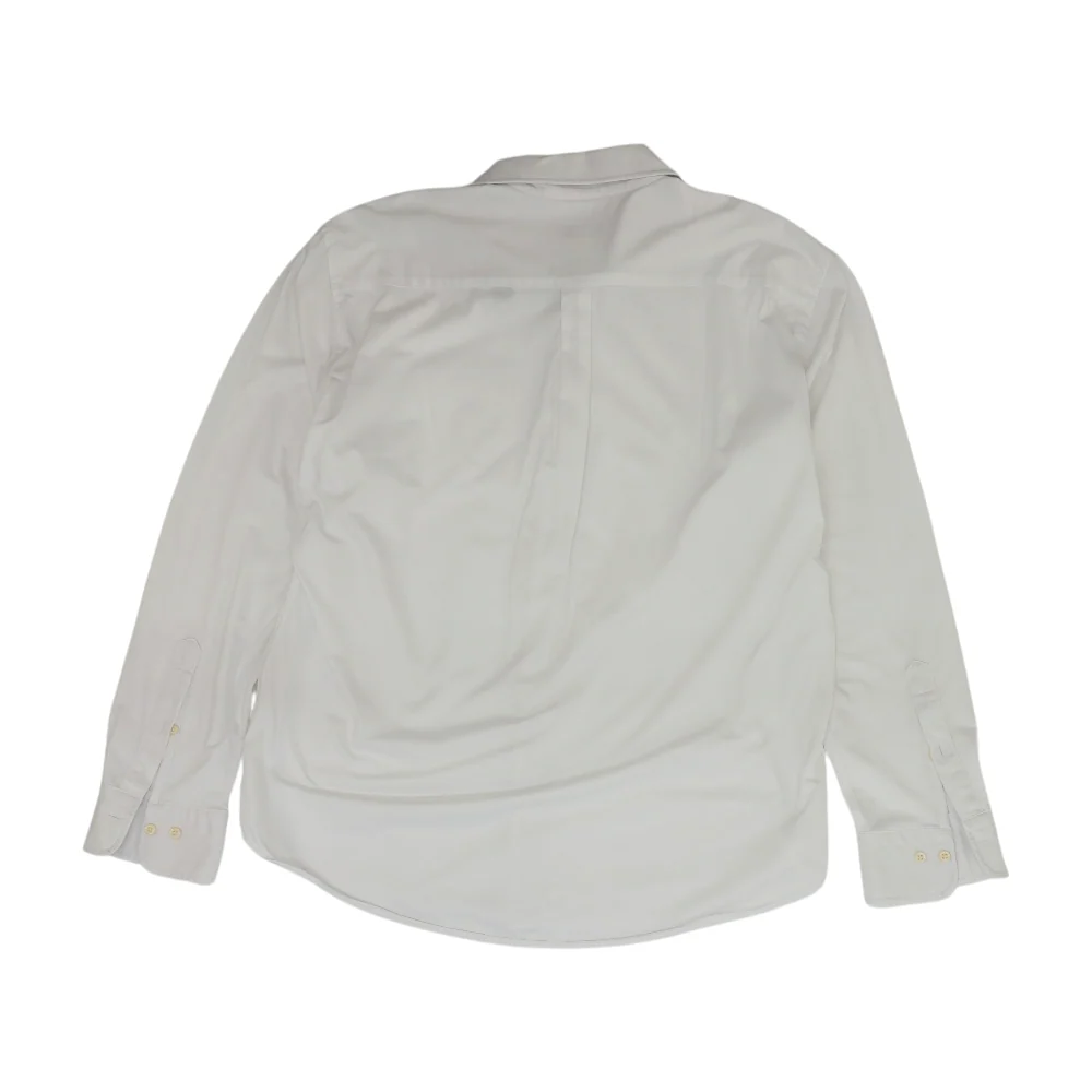 White Solid Long Sleeve Button Down - Image 2
