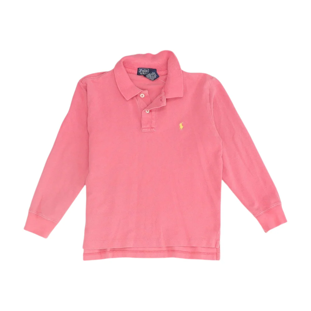 Pink Long Sleeve Polo