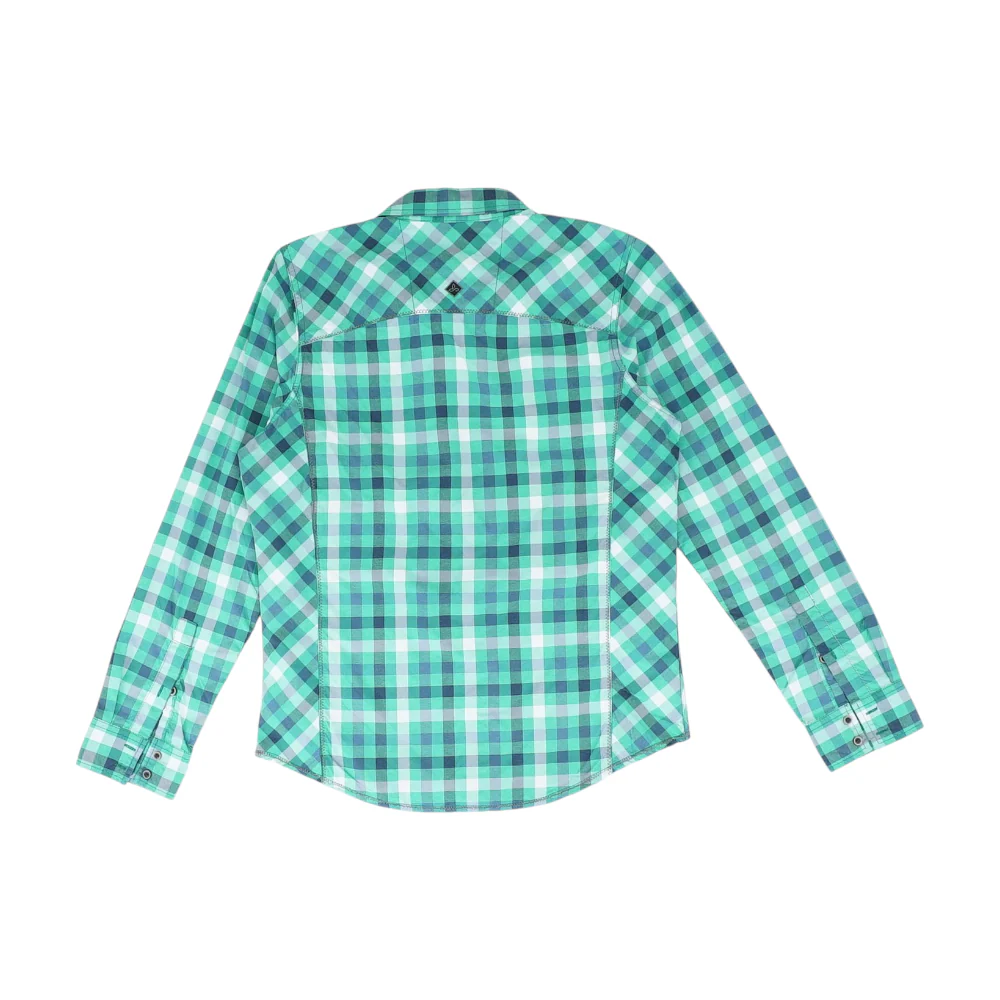 Green Check Long Sleeve Button Down - Image 2