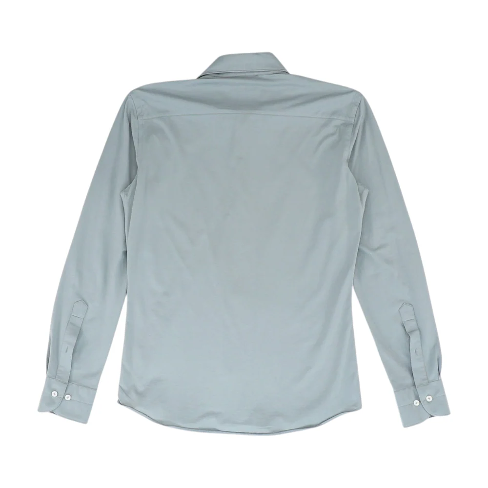 Gray Solid Long Sleeve Button Down - Image 2