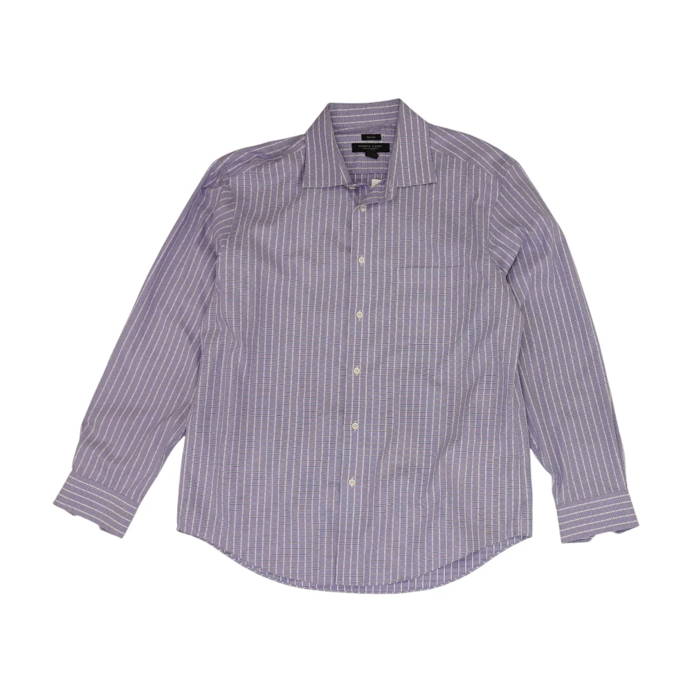 Purple Check Long Sleeve Button Down