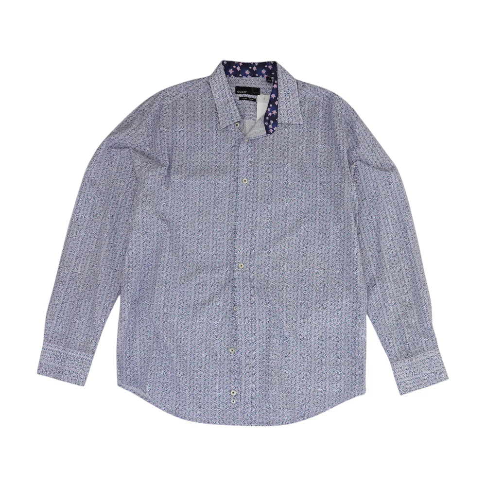 Purple Floral Long Sleeve Button Down