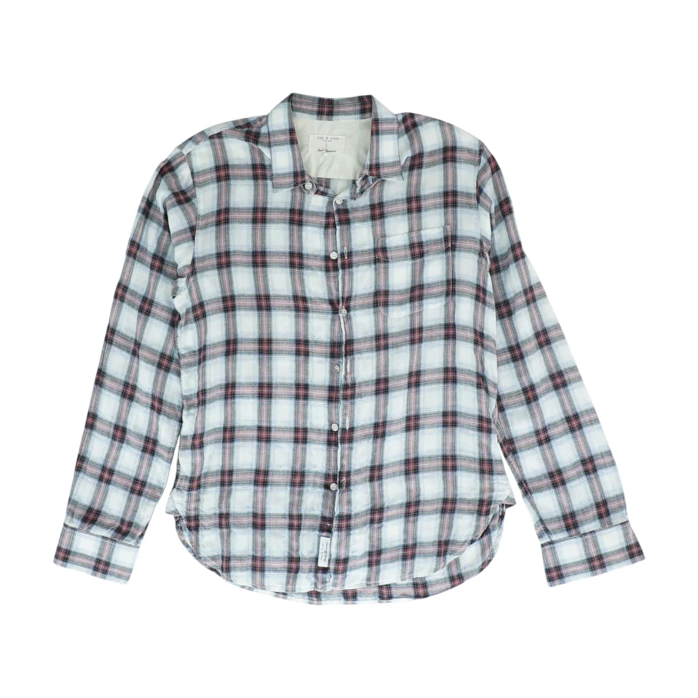 Beige Plaid Long Sleeve Button Down